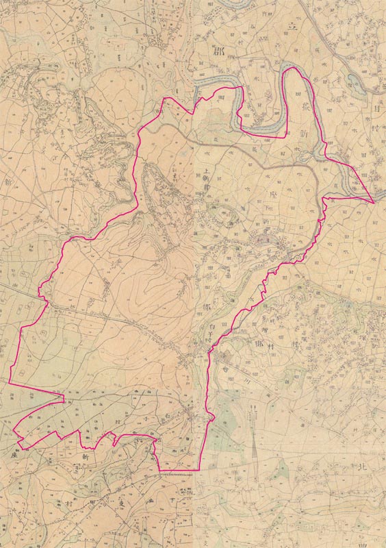 明治前期測量2万分1 フランス式彩色地図 第一軍管地方二万分一迅速測図原図